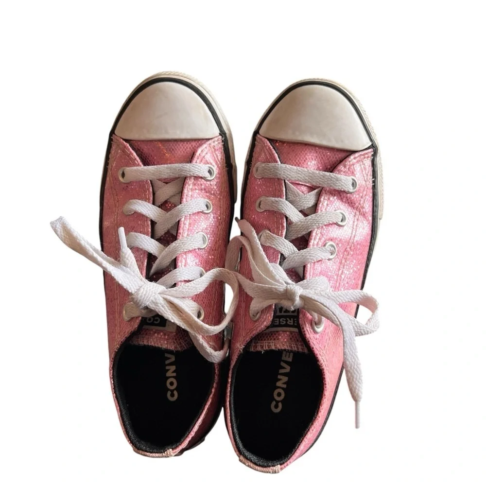 Chuck Taylor All Star Prism Glitter Youth Size 1 - Picture 6 of 11